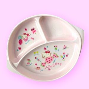 OSK Sanrio Hello Kitty pink Lunch Plate Made in Japan